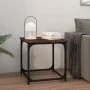 Mesa auxiliar madera contrachapada roble ahumado 40x40x40 cm de vidaXL, Mesas de centro - Ref: Foro24-823289, Precio: 24,36 €...