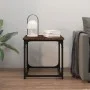 Mesa auxiliar madera contrachapada roble ahumado 40x40x40 cm de vidaXL, Mesas de centro - Ref: Foro24-823289, Precio: 24,36 €...