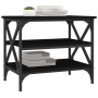 Mesa auxiliar de madera contrachapada negro 55x38x45 cm de vidaXL, Mesas de centro - Ref: Foro24-823332, Precio: 33,54 €, Des...