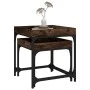 Mesitas auxiliares 3 uds madera contrachapada roble ahumado de vidaXL, Mesas de centro - Ref: Foro24-823284, Precio: 51,34 €,...
