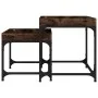 Mesitas auxiliares 3 uds madera contrachapada roble ahumado de vidaXL, Mesas de centro - Ref: Foro24-823284, Precio: 51,34 €,...