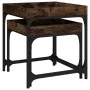 Mesitas auxiliares 3 uds madera contrachapada roble ahumado de vidaXL, Mesas de centro - Ref: Foro24-823284, Precio: 51,34 €,...
