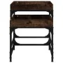 Mesitas auxiliares 3 uds madera contrachapada roble ahumado de vidaXL, Mesas de centro - Ref: Foro24-823284, Precio: 51,34 €,...