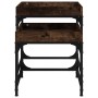 Side tables 3 units smoked oak plywood by vidaXL, Coffee table - Ref: Foro24-823284, Price: 52,02 €, Discount: %