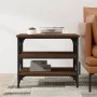 Mesa auxiliar madera contrachapada marrón roble 55x38x45 cm de vidaXL, Mesas de centro - Ref: Foro24-823336, Precio: 37,03 €,...