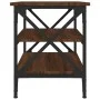 Mesa auxiliar madera contrachapada marrón roble 55x38x45 cm de vidaXL, Mesas de centro - Ref: Foro24-823336, Precio: 37,03 €,...
