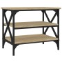Side table made of Sonoma oak plywood, measuring 55x38x45 cm. by vidaXL, Coffee table - Ref: Foro24-823333, Price: 44,24 €, D...