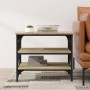 Mesa auxiliar madera contrachapada roble Sonoma 55x38x45 cm de vidaXL, Mesas de centro - Ref: Foro24-823333, Precio: 44,17 €,...