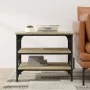 Side table made of Sonoma oak plywood, measuring 55x38x45 cm. by vidaXL, Coffee table - Ref: Foro24-823333, Price: 43,51 €, D...