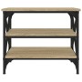 Side table made of Sonoma oak plywood, measuring 55x38x45 cm. by vidaXL, Coffee table - Ref: Foro24-823333, Price: 44,24 €, D...