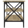 Side table made of Sonoma oak plywood, measuring 55x38x45 cm. by vidaXL, Coffee table - Ref: Foro24-823333, Price: 44,24 €, D...