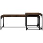 Couchtische 2 Einheiten aus geräuchertem Eichensperrholz von vidaXL, Couchtisch - Ref: Foro24-823339, Preis: 49,28 €, Rabatt: %