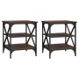Side tables 2 pcs oak brown wood 40x42x50 cm by vidaXL, Side tables - Ref: Foro24-825781, Price: 49,21 €, Discount: %
