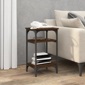 Mesa auxiliar madera contrachapada roble marrón 35x30x60 cm de vidaXL, Mesas auxiliares - Ref: Foro24-825806, Precio: 37,51 €...