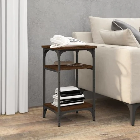 Mesa auxiliar madera contrachapada roble marrón 35x30x60 cm de vidaXL, Mesas auxiliares - Ref: Foro24-825806, Precio: 37,51 €...