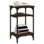 Mesa auxiliar madera contrachapada roble marrón 35x30x60 cm de vidaXL, Mesas auxiliares - Ref: Foro24-825806, Precio: 37,51 €...