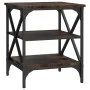 Beistelltisch aus geräuchertem Eichensperrholz, 40 x 42 x 50 cm von vidaXL, Seitentische - Ref: Foro24-825776, Preis: 37,98 €...