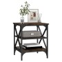 Smoked oak plywood side table 40x42x50 cm by vidaXL, Side tables - Ref: Foro24-825776, Price: 38,42 €, Discount: %