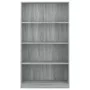 Sonoma gray plywood 4-tier shelving unit 80x24x142cm by vidaXL, Bookcases and shelves - Ref: Foro24-815391, Price: 64,69 €, D...
