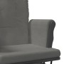 Stillstuhl mit Hocker aus dunkelgrauem Stoff von vidaXL, Schaukelstühle - Ref: Foro24-351667, Preis: 258,77 €, Rabatt: %