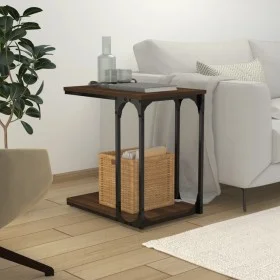 Side table made of brown oak plywood, measuring 50x35x52 cm. by vidaXL, Side tables - Ref: Foro24-825816, Price: 25,97 €, Dis...