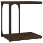Mesa auxiliar madera contrachapada marrón roble 50x35x52 cm de vidaXL, Mesas auxiliares - Ref: Foro24-825816, Precio: 25,97 €...