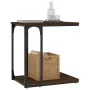 Side table made of brown oak plywood, measuring 50x35x52 cm. by vidaXL, Side tables - Ref: Foro24-825816, Price: 25,97 €, Dis...