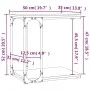 Side table made of brown oak plywood, measuring 50x35x52 cm. by vidaXL, Side tables - Ref: Foro24-825816, Price: 25,97 €, Dis...