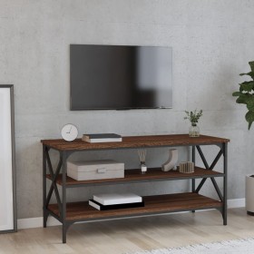 TV-Schrank aus braunem Eichensperrholz, 100 x 40 x 50 cm von vidaXL, Seitentische - Ref: Foro24-825796, Preis: 64,58 €, Rabat...