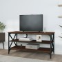 Mueble para TV madera contrachapada marrón roble 100x40x50 cm de vidaXL, Mesas auxiliares - Ref: Foro24-825796, Precio: 64,51...