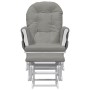 Nursing chair with stool light gray fabric by vidaXL, Rocking chairs - Ref: Foro24-351662, Price: 254,61 €, Discount: %