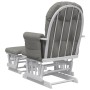 Nursing chair with stool light gray fabric by vidaXL, Rocking chairs - Ref: Foro24-351662, Price: 254,61 €, Discount: %
