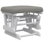 Stillstuhl mit Hocker aus hellgrauem Stoff von vidaXL, Schaukelstühle - Ref: Foro24-351662, Preis: 254,61 €, Rabatt: %