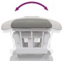 Stillstuhl mit Hocker aus hellgrauem Stoff von vidaXL, Schaukelstühle - Ref: Foro24-351662, Preis: 254,61 €, Rabatt: %