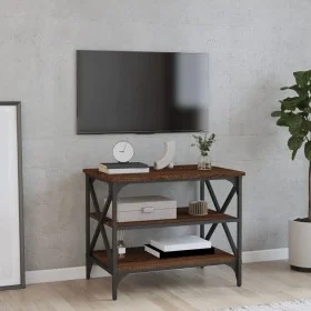 Mueble para TV madera contrachapada marrón roble 60x40x50 cm de vidaXL, Mesas auxiliares - Ref: Foro24-825786, Precio: 43,87 ...
