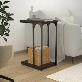Side table made of brown oak plywood, measuring 40x30x60 cm. by vidaXL, Side tables - Ref: Foro24-825821, Price: 30,58 €, Dis...