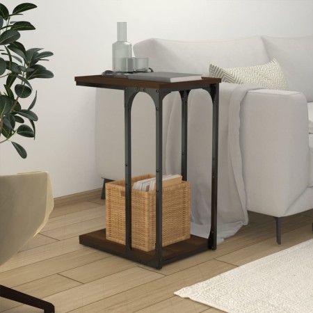 Side table made of brown oak plywood, measuring 40x30x60 cm. by vidaXL, Side tables - Ref: Foro24-825821, Price: 30,93 €, Dis...