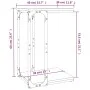 Mesa auxiliar madera contrachapada gris Sonoma 40x30x60 cm de vidaXL, Mesas auxiliares - Ref: Foro24-825820, Precio: 27,66 €,...