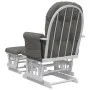 Nursing chair with stool dark gray fabric by vidaXL, Rocking chairs - Ref: Foro24-351661, Price: 264,07 €, Discount: %
