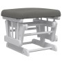 Sillón de lactancia con taburete tela gris oscuro de vidaXL, Mecedoras - Ref: Foro24-351661, Precio: 249,61 €, Descuento: %