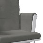 Sillón de lactancia con taburete tela gris oscuro de vidaXL, Mecedoras - Ref: Foro24-351661, Precio: 249,61 €, Descuento: %