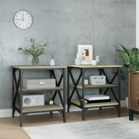 Beistelltische 2 Stk. Sonoma-Eichenholz 40x42x50 cm von vidaXL, Seitentische - Ref: Foro24-825775, Preis: 50,46 €, Rabatt: %