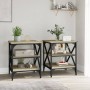 Side tables 2 pcs Sonoma oak wood 40x42x50 cm by vidaXL, Side tables - Ref: Foro24-825775, Price: 50,93 €, Discount: %