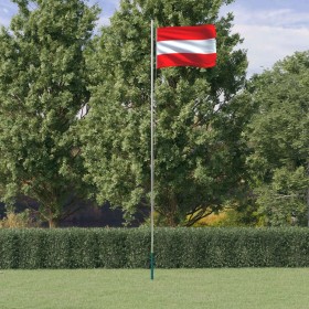 Mástil y bandera de Austria aluminio 6,23 m