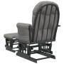 Nursing chair with stool light gray fabric by vidaXL, Rocking chairs - Ref: Foro24-351666, Price: 258,14 €, Discount: %