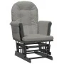 Stillstuhl mit Hocker aus hellgrauem Stoff von vidaXL, Schaukelstühle - Ref: Foro24-351666, Preis: 253,77 €, Rabatt: %
