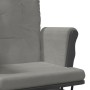 Stillstuhl mit Hocker aus hellgrauem Stoff von vidaXL, Schaukelstühle - Ref: Foro24-351666, Preis: 258,14 €, Rabatt: %
