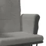Stillstuhl mit Hocker aus hellgrauem Stoff von vidaXL, Schaukelstühle - Ref: Foro24-351666, Preis: 253,77 €, Rabatt: %