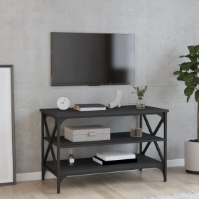 Schwarzer TV-Schrank aus Sperrholz, 80 x 40 x 50 cm von vidaXL, Seitentische - Ref: Foro24-825787, Preis: 54,06 €, Rabatt: %