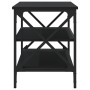 Mueble para TV madera contrachapada negro 80x40x50 cm de vidaXL, Mesas auxiliares - Ref: Foro24-825787, Precio: 53,99 €, Desc...